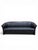 Vintage Ekornes Scandinavian Modern Black Leather Sofa With Rosewood Accents For Sale - Image 9 of 9
