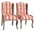 Vintage English-Style Wingback Host Dining Chairs With Cabriole Legs, Pair For Sale