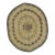 Antique Oval Hooked Rug With Soft Hued Floral Medallion & Wreath - Rug & Kilim For Sale