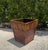 Contemporary Vintage Bamboo & Wood Square Cachepot / Planter Stand – British Colonial Palm Beach Style For Sale - Image 3 of 11