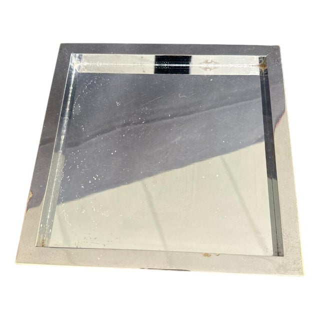 Silver Chrome Bronze Pocket Tray by Jean Claude Mahey For Sale - Image 8 of 8