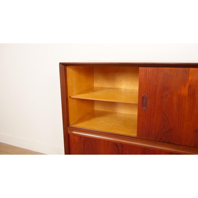 Brown Vintage Teak Bar Cabinet, 1960s For Sale - Image 8 of 16