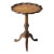Dansby Pedestal Accent Table, Brown For Sale