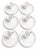 Mid 20th Century Vintage Saks Fifth Avenue Japanese Porcelain Dinnerware Set – White With Gold Trim – 12 Plates & 10 Cups - 22 Pieces For Sale - Image 5 of 8