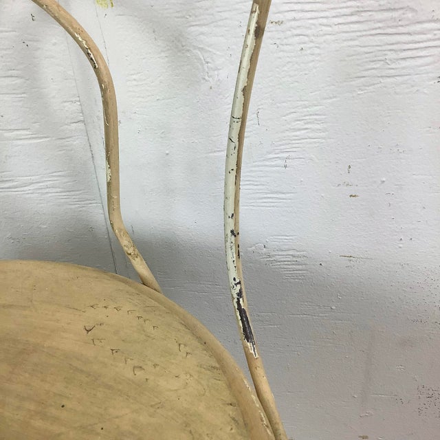 Vintage Wrought Iron Ice Cream Parlor Chair For Sale - Image 12 of 12
