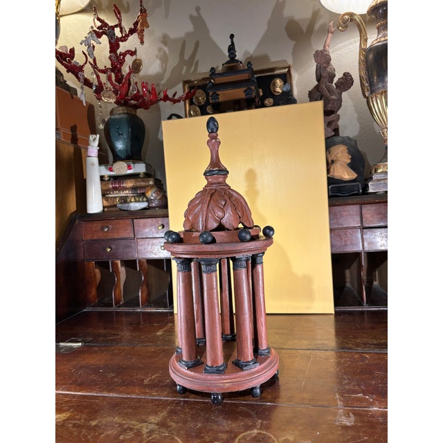 Handcrafted Rotunda Grand Tour Architectural Capriccio Model Miniature in Italian Neo-Classical Manner For Sale In Palm Springs - Image 6 of 12