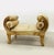 An elegant louis xiv-style bench, produced in the 1980s, featuring a dramatic and refined design. The finely carved and...