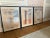 Glass 1970s Mid-Century Modern Set of Original Architectural Drawings Attributed Robert Nicolais 3 Framed For Sale - Image 7 of 11