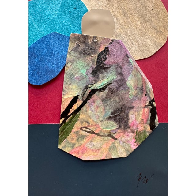 Paper "Pop Music 11" Original Mixed-Media Collage on Paper by Zac Woodiel For Sale - Image 7 of 9