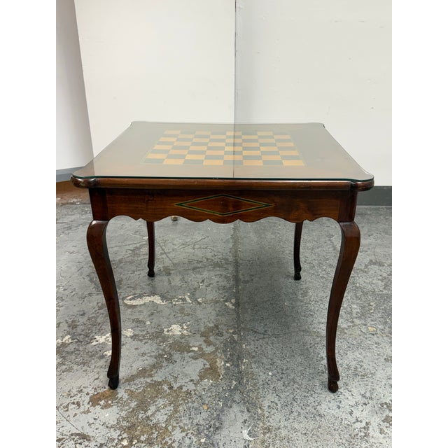 Mid-Century Italian Sorrento Reversible Game Table For Sale - Image 4 of 12