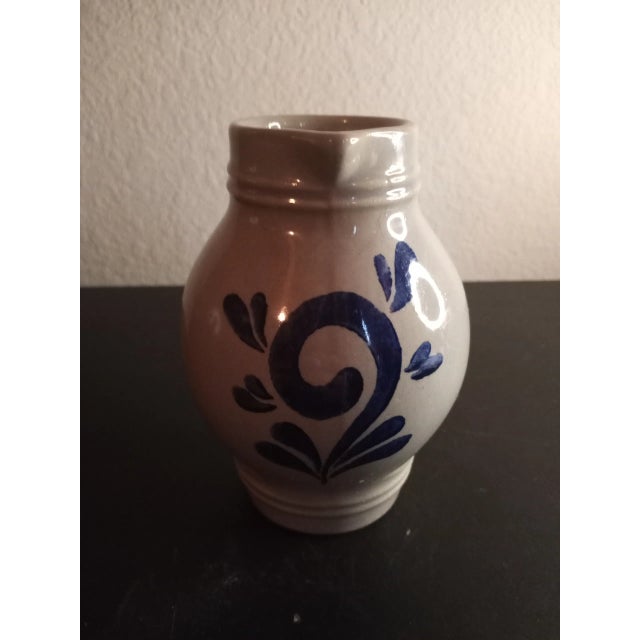 Ceramic 1970s Marked Glazed Grey/Blue Stoneware Creamer For Sale - Image 7 of 7