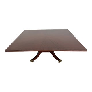 1970s Trosby of Sussex Custom-Made Georgian-Style Square Dining Table For Sale