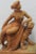 This is a stunning terracotta figure of Ariadne reclining nude on the back of a stylized panther, moving towards the...