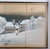 1970s Japanese Byobu "Snowy Mountain Home Winter" 4-Panel Folding Screen White & Gold For Sale In San Diego - Image 6 of 11