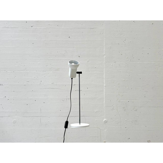 Space Age White Metal Table Lamp, 1970s For Sale - Image 10 of 16