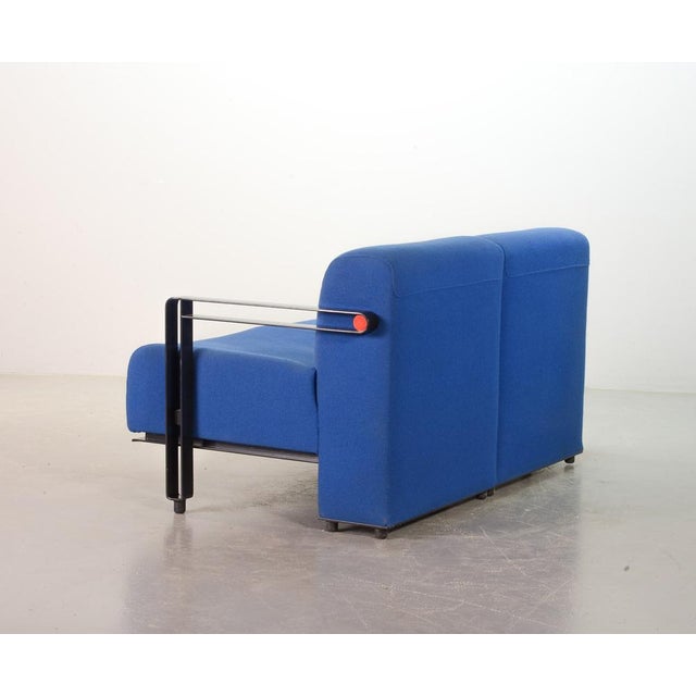 Blue Dutch Sky Blue Transformation Two-Seat Sofa Model 952 by Hans De Wit for Artifort, 1980s For Sale - Image 8 of 17
