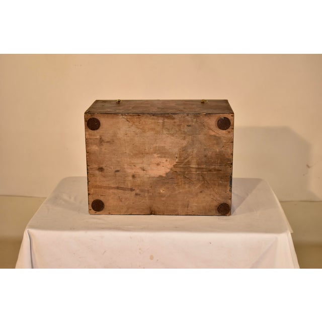 !9th Century Pine Box With Hand-Painted Decoration For Sale - Image 9 of 12
