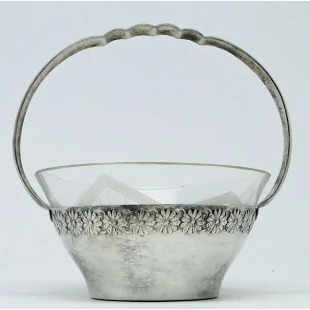 Metal Art Nouveau Sugar Bowl from Szandrik, Hungary, 1900s For Sale - Image 7 of 7