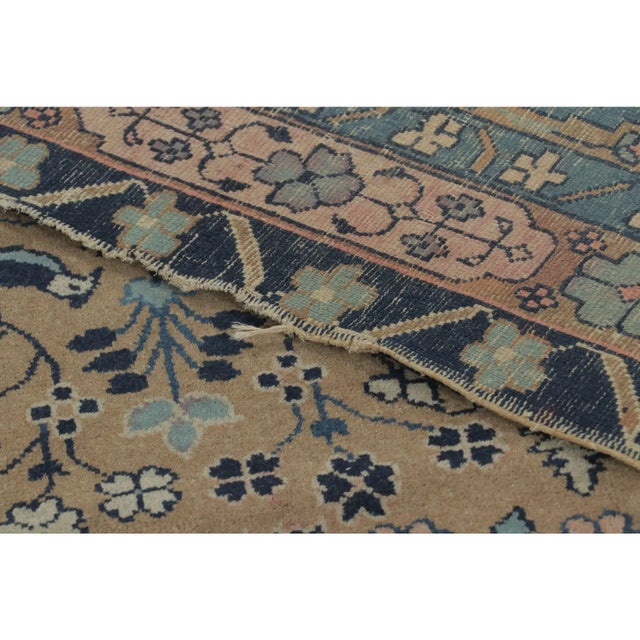 Late 18th Century Antique Chinese Ningxia Square Rug Pair With Flora & Fauna Play - Rug & Kilim For Sale - Image 5 of 9