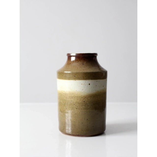 Late 20th Century Vintage Studio Pottery Vase For Sale - Image 5 of 10