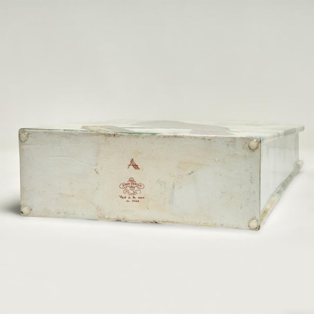 Vintage Porcelain Vase With Birds or Parrots by John Derian For Sale - Image 11 of 12