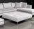 B&b Italia Gray Suede Upholstered Sectional Sofa For Sale - Image 10 of 14
