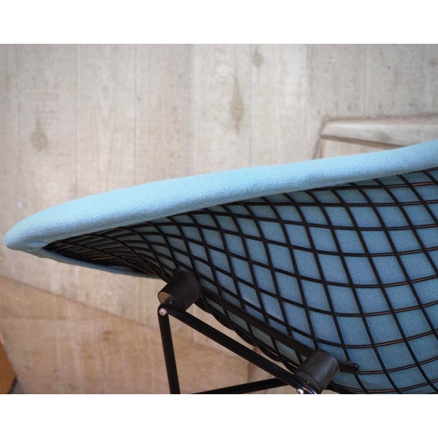 Bertoia Diamond Chair 422 in Black by Harry Bertoia for Knoll International, 1990s For Sale - Image 9 of 14