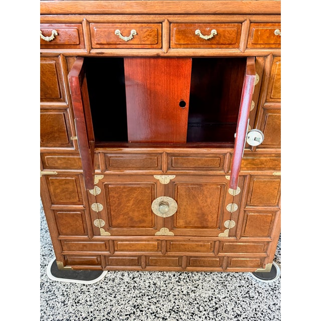 Early 20th Century Antique Double Medallion Bandaji Cabinet For Sale - Image 5 of 12