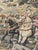 Beige Vintage French Aubusson Style Jacquard Hunting with Hounds Tapestry, 1970s For Sale - Image 8 of 18