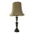 Vintage Green Malachite and Brass Table Lamp For Sale