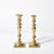 Near Pair Neoclassical Balustrade Form Brass Candleholders With Square Bases For Sale - Image 9 of 11