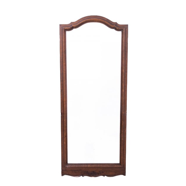 Narrow Oak Mirror, France, 1910 For Sale