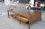Mid-Century Modern 1950s Paul McCobb for Calvin Coffee Table Leather Top Philippine Mahogany Brass Trim For Sale - Image 3 of 13