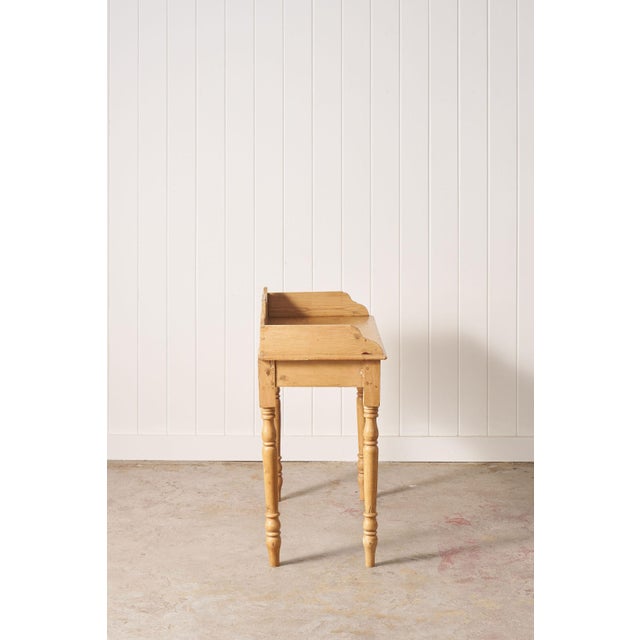 19th Century 19th Century English Pine Wash Stand / Desk For Sale - Image 5 of 13