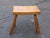 1960s Vintage Solid Wood Brutalist Stool, Dutch Design For Sale In Washington DC - Image 6 of 7