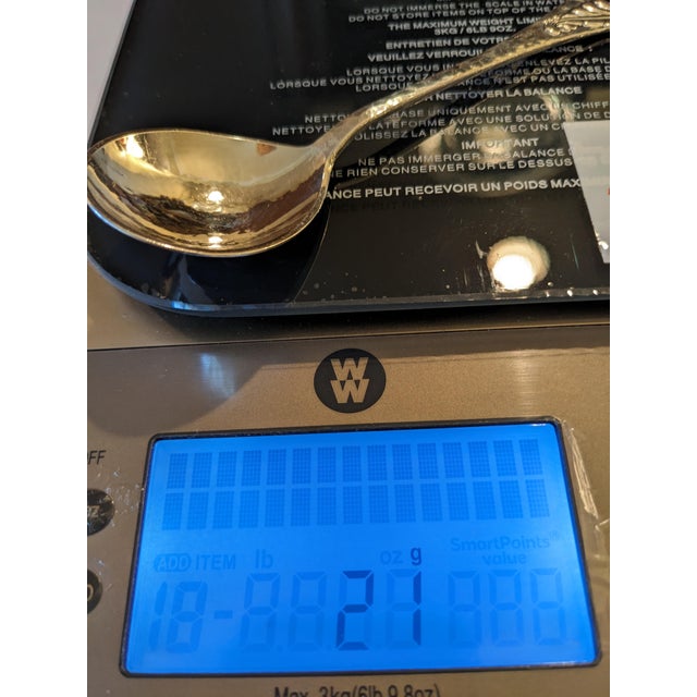 Early 20th Century Danish Sterling Silver Sugar Preserve Spoon, Monogram For Sale - Image 10 of 10