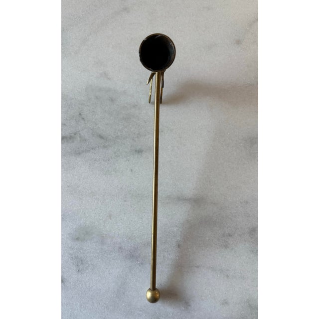 Vintage Brass Deer Head Candle Snuffer For Sale - Image 10 of 10