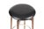 Mid Century Vintage Albert Parvin Walnut Barstools — Swivel Seats — Black Vinyl— Pair For Sale In Los Angeles - Image 6 of 7