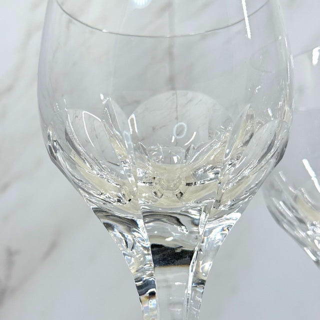 1970s Atlantis Crystal Water Goblets (Set of 4) For Sale In Portland, OR - Image 6 of 8