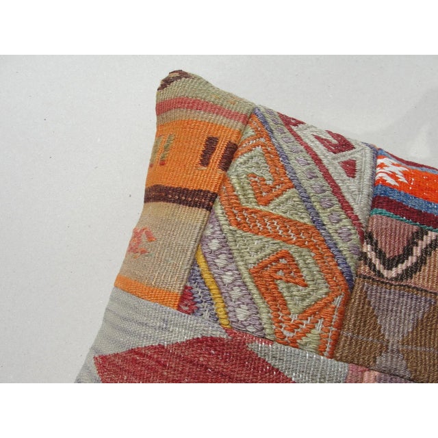 Vintage Kilim Rug Pillow Cover For Sale - Image 9 of 11