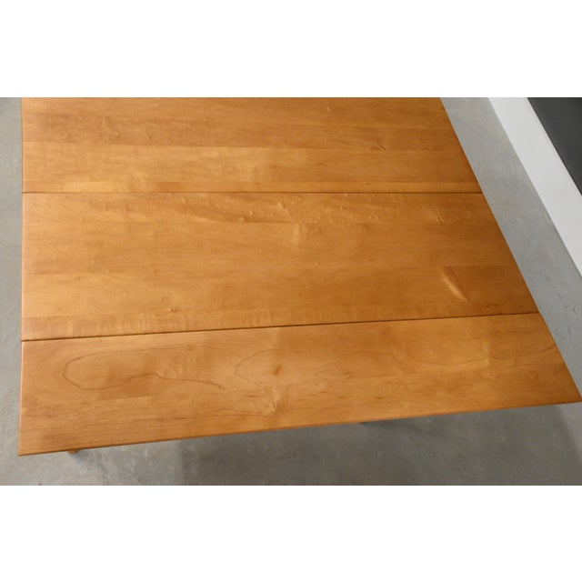 Brown 1950s Refinished Paul McCobb Planner Group Maple Dining Table For Sale - Image 8 of 9