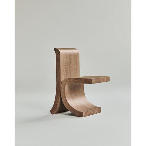 Platane chair, plane tree wood by mono editions dimensions: w 58 x d 50 x h 82 cm. Materials: plane tree wood veneer...