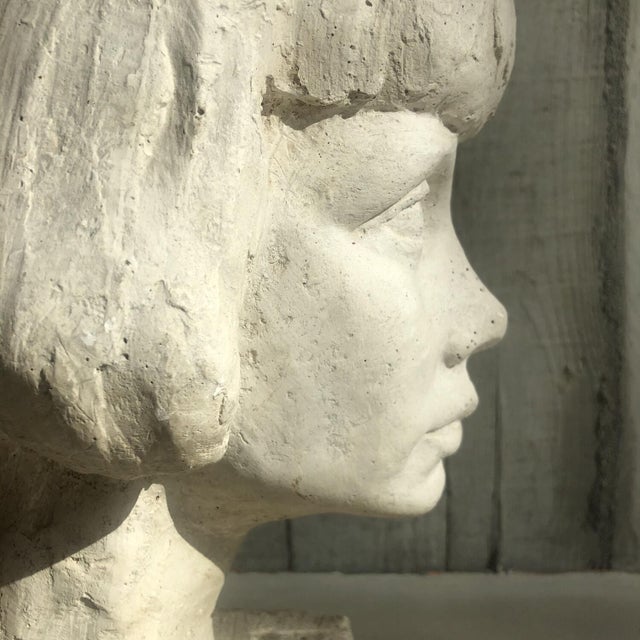 Stone Decorative Bust, France, 1920s For Sale - Image 7 of 7