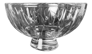 English Stuart Glass Clear Cut Crystal Bowl-Hampshire Pattern-8” Diameter