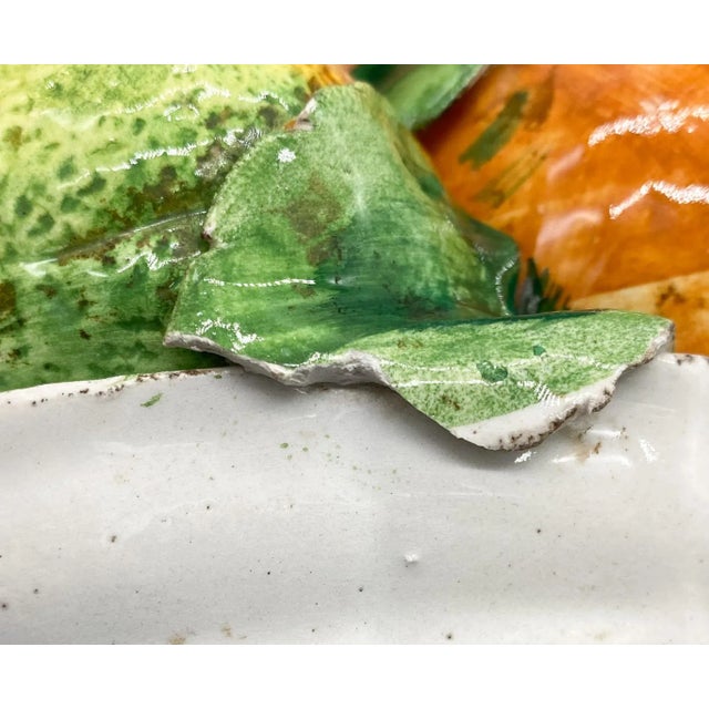 Late 20th C. Italian Fruit Bowl – Hand-Painted – Rustic Kitchen / Mediterranean For Sale - Image 11 of 12