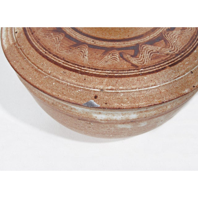 1990s Signed Hand-Thrown Studio Pottery Steam Pot With Lid For Sale - Image 10 of 14