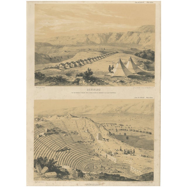 Laborde, Denislou Views of the Ruins of Laodicea and the Theatre, Asia Minor, Print For Sale