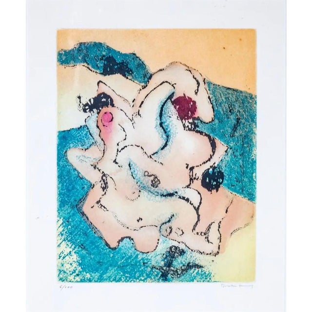 Rare Signed 1973 Dorothea Tanning Surrealist Color Etching en Chair Et en or Limited Edition 6/100 For Sale - Image 4 of 11