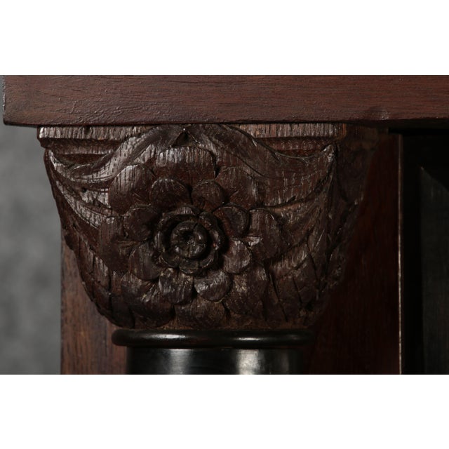 Early Baroque Dutch Renaissance Cabinet with 3 Column Iron Lock, 1700s For Sale - Image 18 of 18