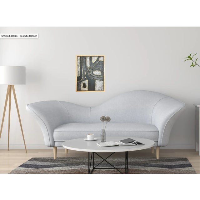 Contemporary Abstract Mixed-Media Painting, Bryan Boomershine For Sale - Image 4 of 6